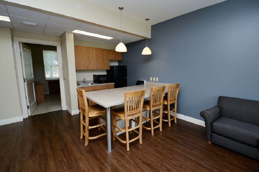 The interior of a Brockman Commons townhouse.