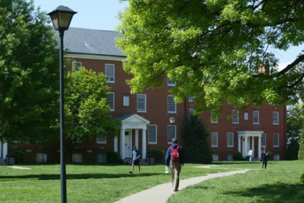 The front of Cooper Hall and Ganfield Hall at Centre College.